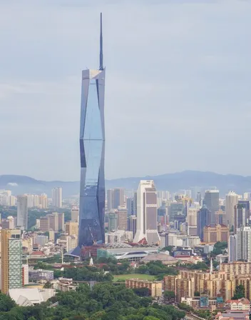 Kuala Lumpur skyline in daylight with Merdeka 118 and the KL Tower